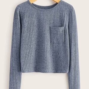 Romwe pocket front crop top